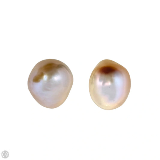 Pearl & Sterling Silver Stud Earrings By Unbranded