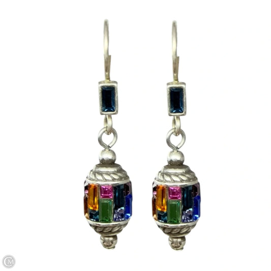 St. Michel Swarovski Crystal Barrel French Wire Dangle Earrings By Brighton