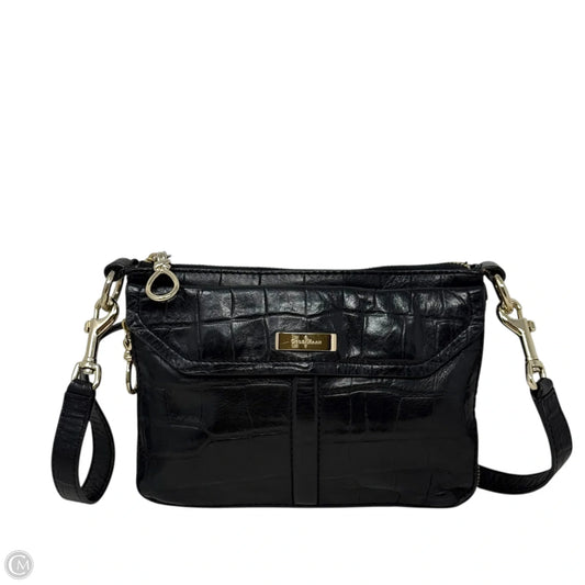 Croc-Embossed Convertible Leather Crossbody By Cole-haan, Size: Small