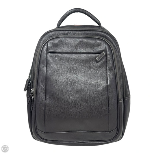 Bomber Jacket Leather Backpack By Levenger, Size: Large