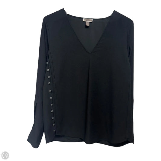 Top Long Sleeve By Chelsea 28 In Black, Size: M
