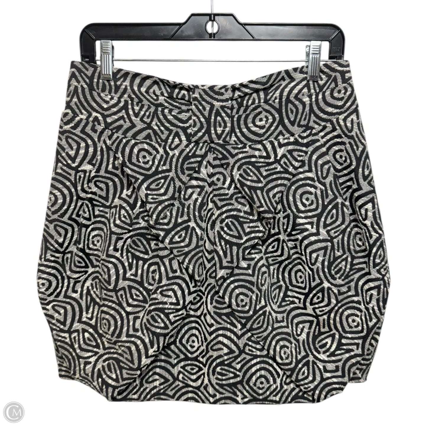 Skirt Mini & Short By Eva Franco In Black & Cream, Size: 6