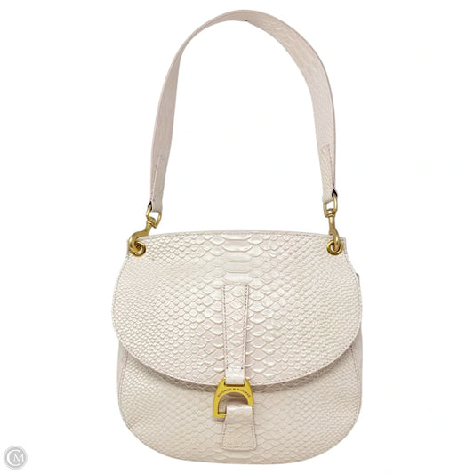North South Reese Bag Designer By Dooney & Bourke In Pearl Embossed Leather, Size: Medium