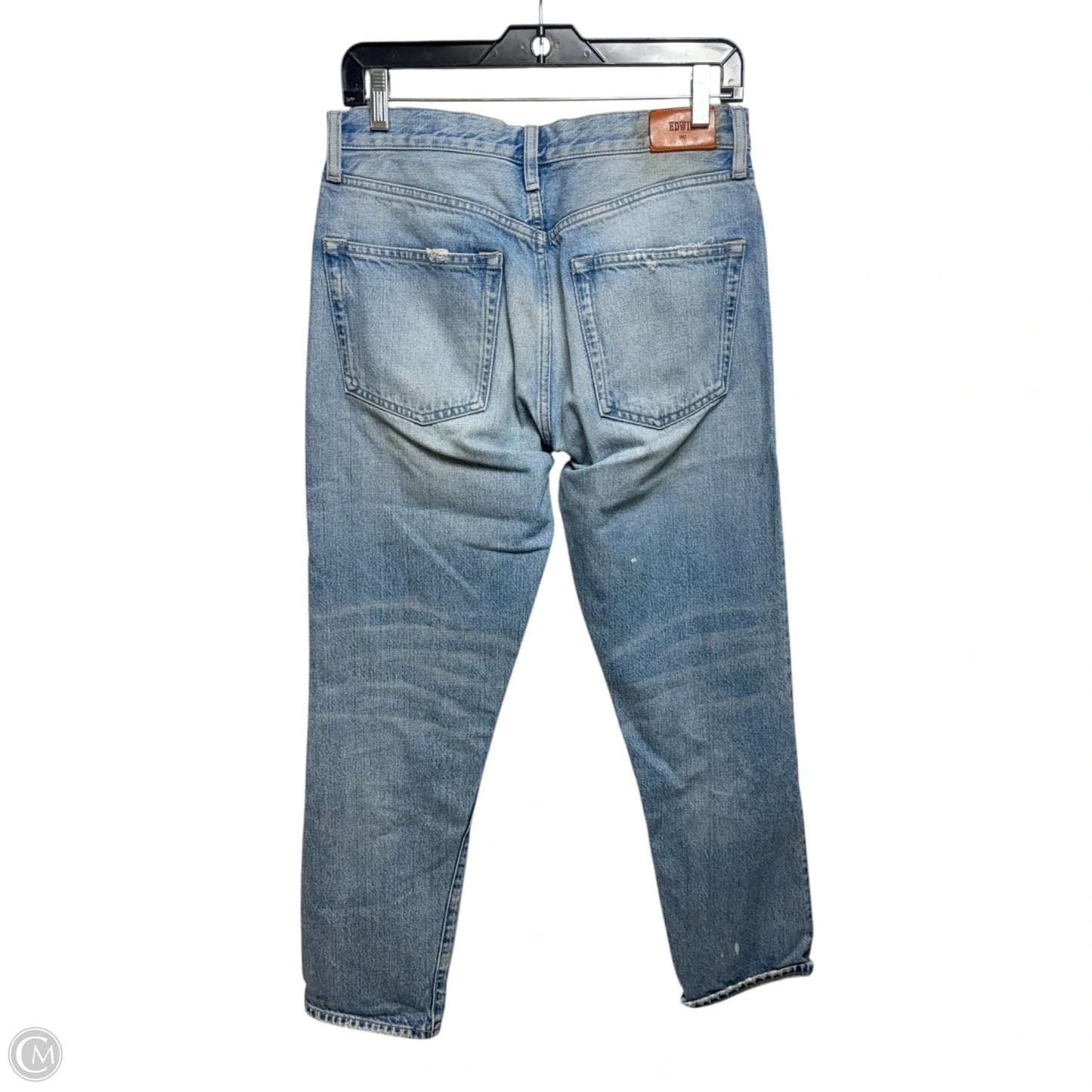 Cai Jeans Straight By Edwin In Blue Denim, Size: 4