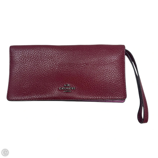 Bifold Convertible Wallet Wristlet Designer By Coach, Size: Medium