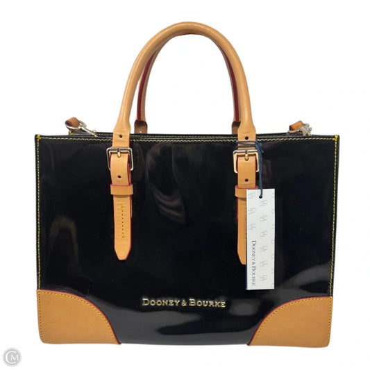 Janine Patent Handbag Designer By Dooney And Bourke, Size: Medium