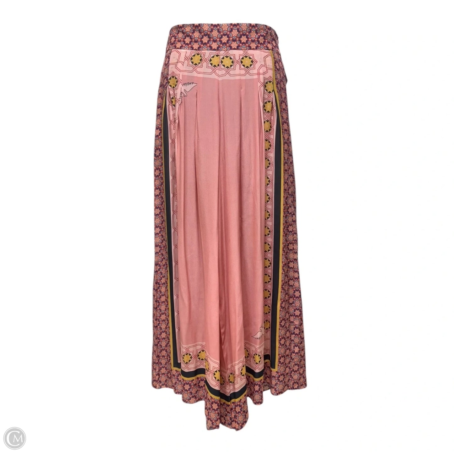 Silk Wide Leg Pants By Carolina K In Peach, Size: M