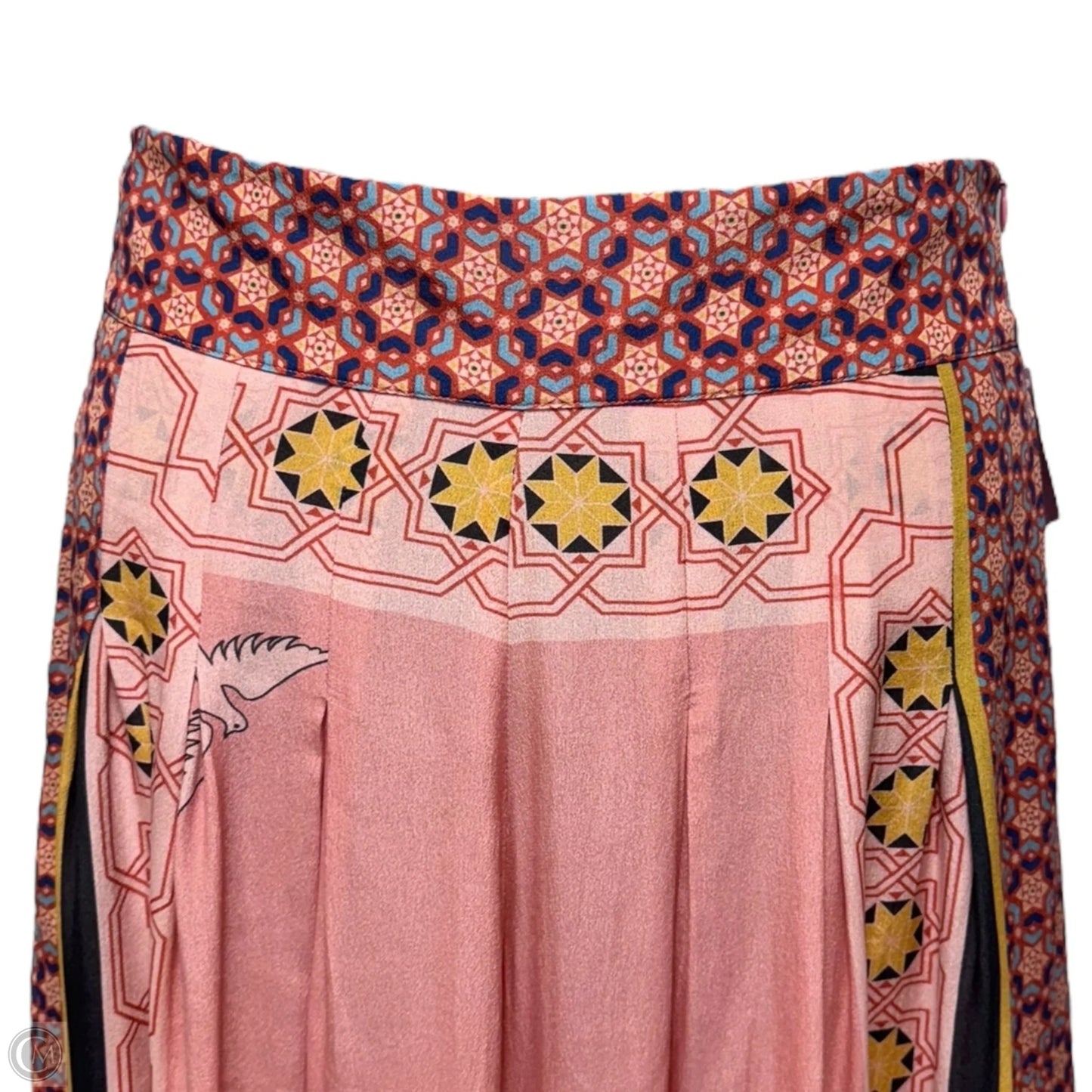 Silk Wide Leg Pants By Carolina K In Peach, Size: M