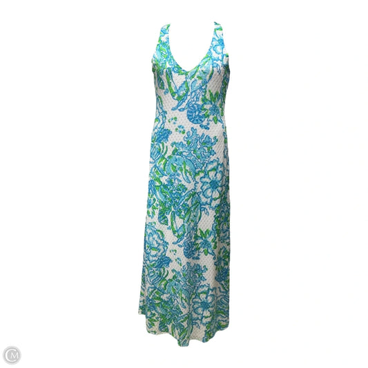 Astoria Crochet Maxi Dress Designer By Lilly Pulitzer In Northeast Habah Resort White, Size: M