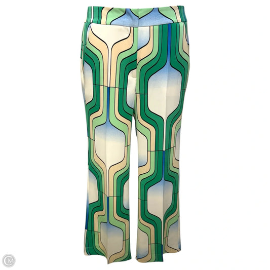 Addirsi Patterned Trousers By Marella In Bright Green, Size: 6