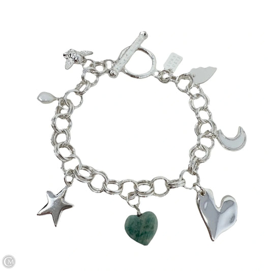 Sweet & Simple Gemstone Charm Bracelet In Sterling Silver By Luna Norte