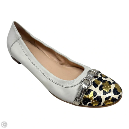 Monika Cap Toe Shoes Flats By Agl In Animal Print, Size: 12