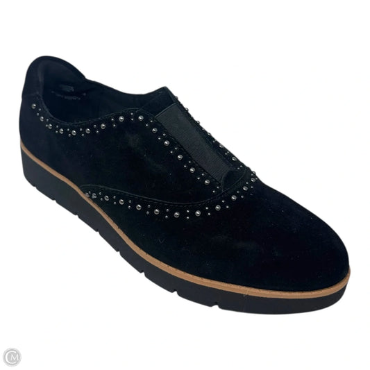 Studded Slip On Shoes Flats By Anne Klein In Black, Size: 10.5