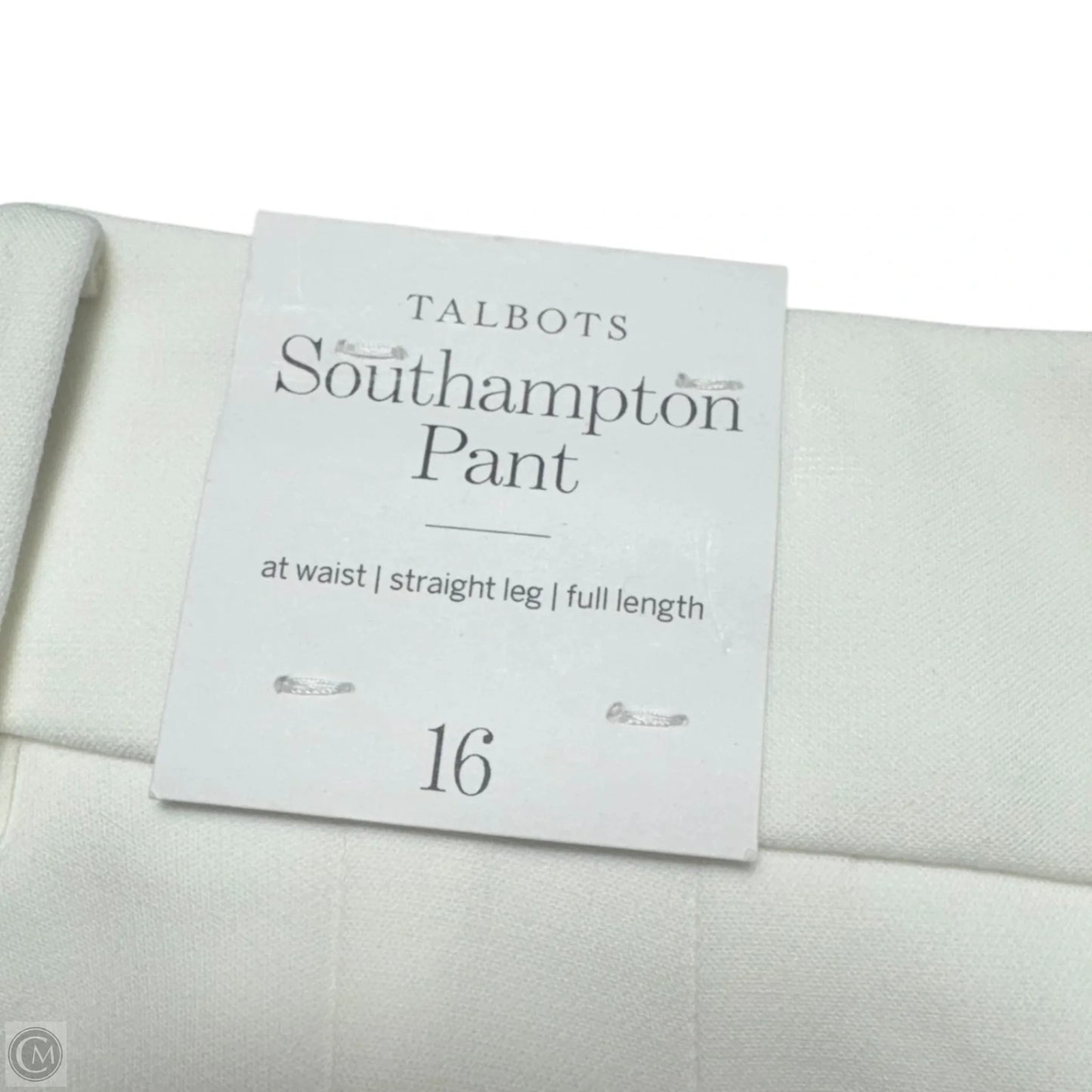 Pants Dress By Talbots In White, Size: 16