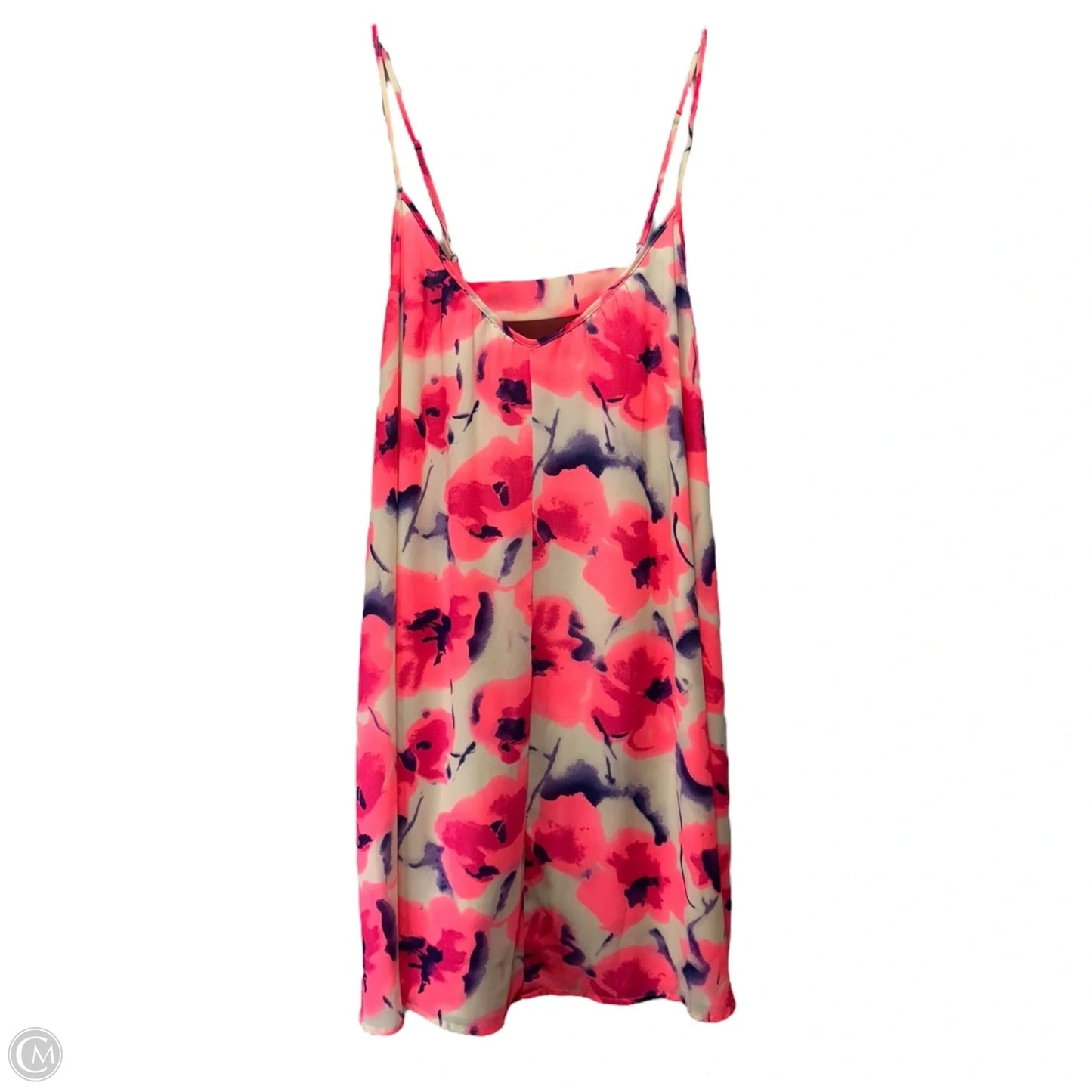 Spaghetti Strap Swing Mini Dress By Saks Fifth Avenue In Floral Print, Size: M