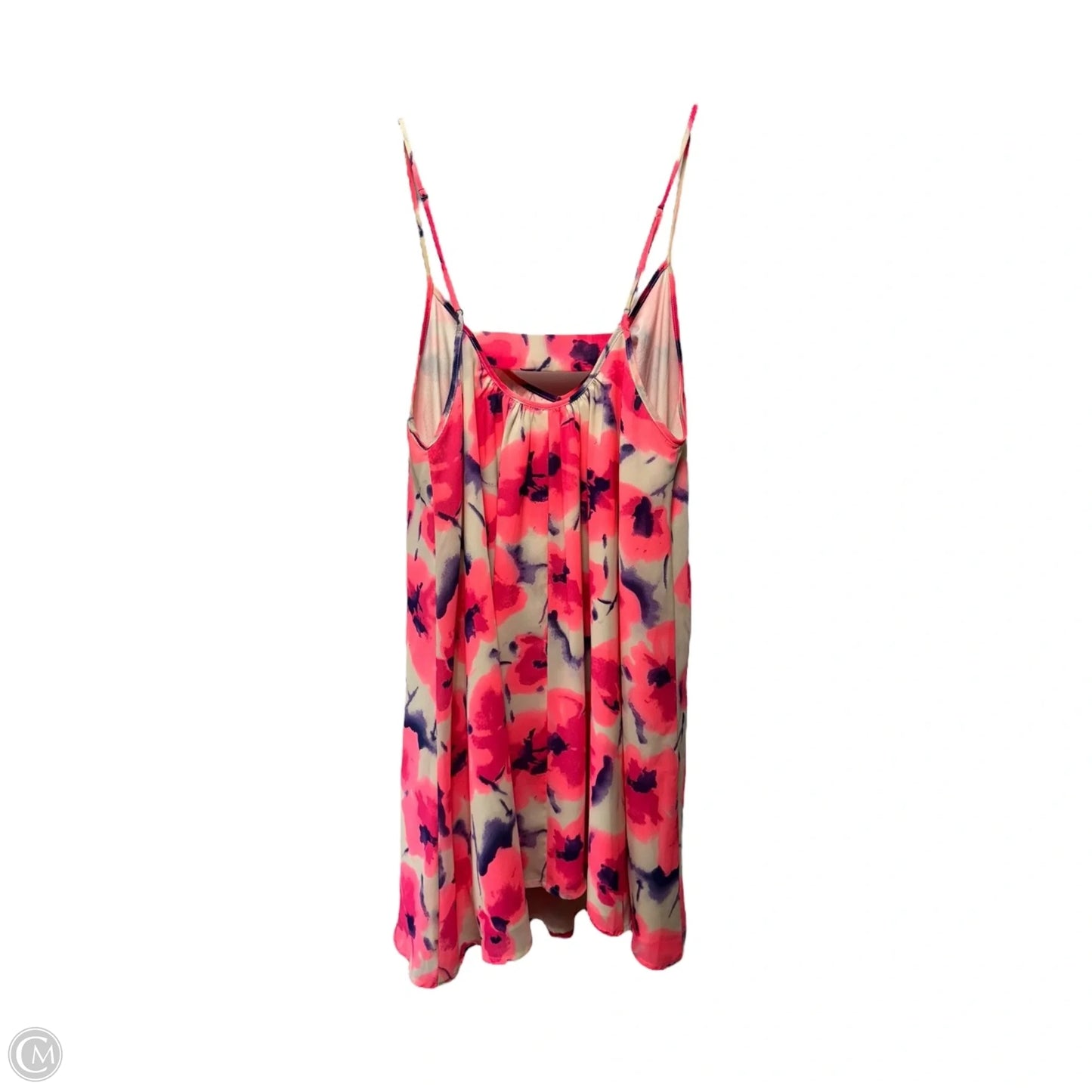 Spaghetti Strap Swing Mini Dress By Saks Fifth Avenue In Floral Print, Size: M