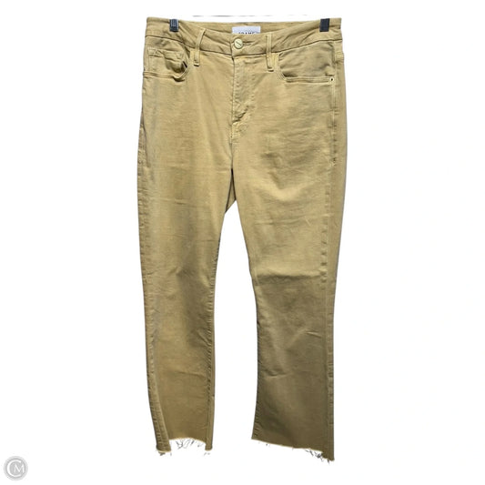 Jeans Boot Cut By Frame In Yellow, Size: 6/28