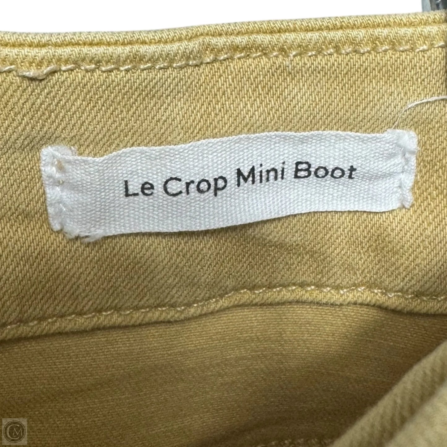 Jeans Boot Cut By Frame In Yellow, Size: 6/28