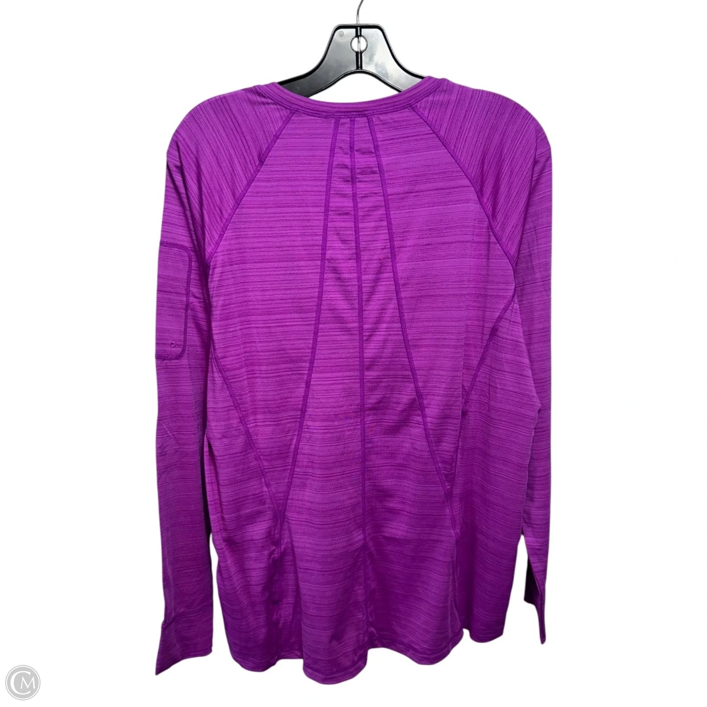 Athletic Top Long Sleeve Collar By Athleta In Purple, Size: Xl