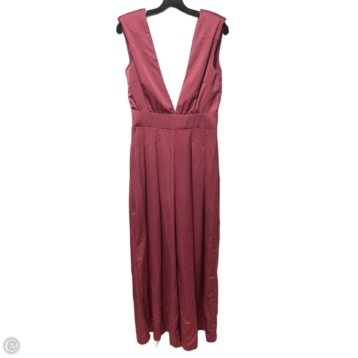 Wide Leg Jumpsuit Unbranded In Mauve, Size: M