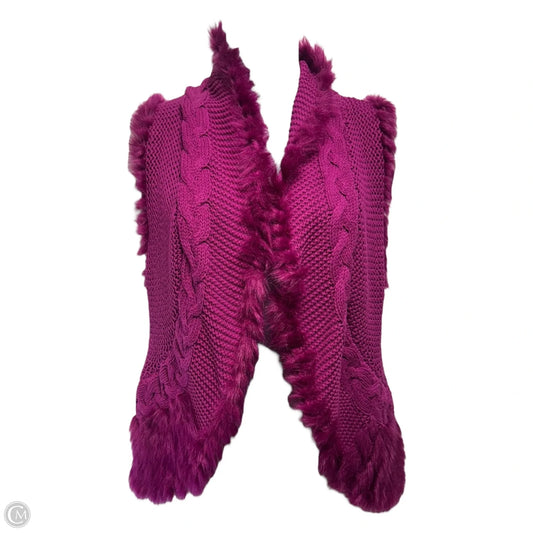 Torini Vest Designer By Lilly Pulitzer In Bordeaux Berry, Size: M