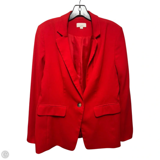 Blazer By Loft In Red, Size: 10