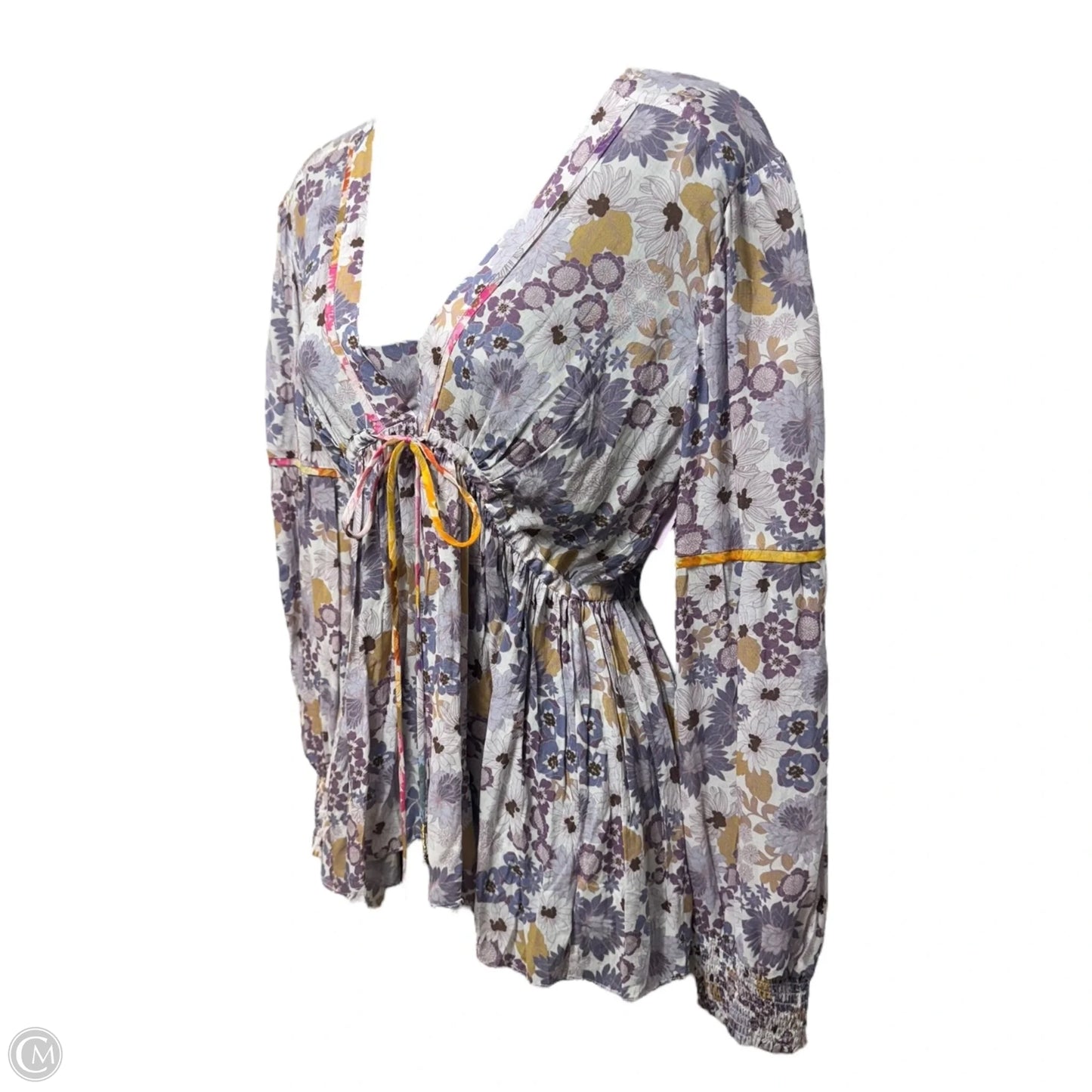 Darla Peasant Top Long Sleeve By Johnny Was In Purple, Size: Xs