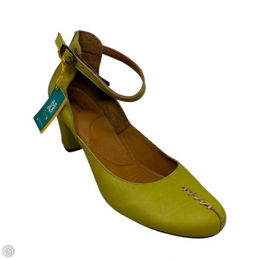 Isabella Leather Pumps By Sergio Tomani In Chartreuse, Size: 9