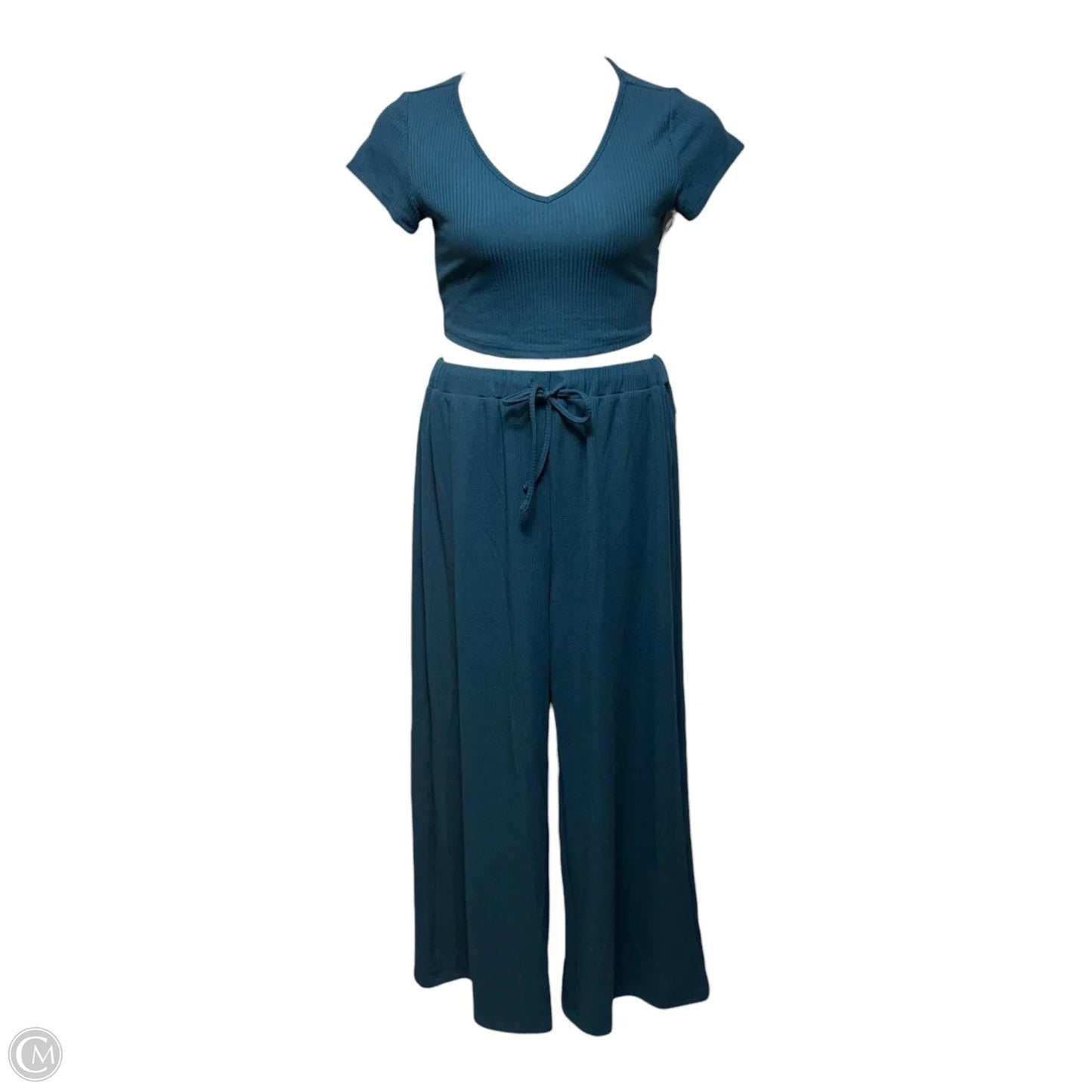 Pants Set 2pc By Cider In Teal, Size: L