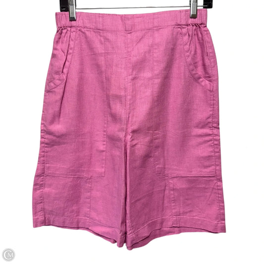 On Repeat Linen Shorts By Free People In Pink, Size: S