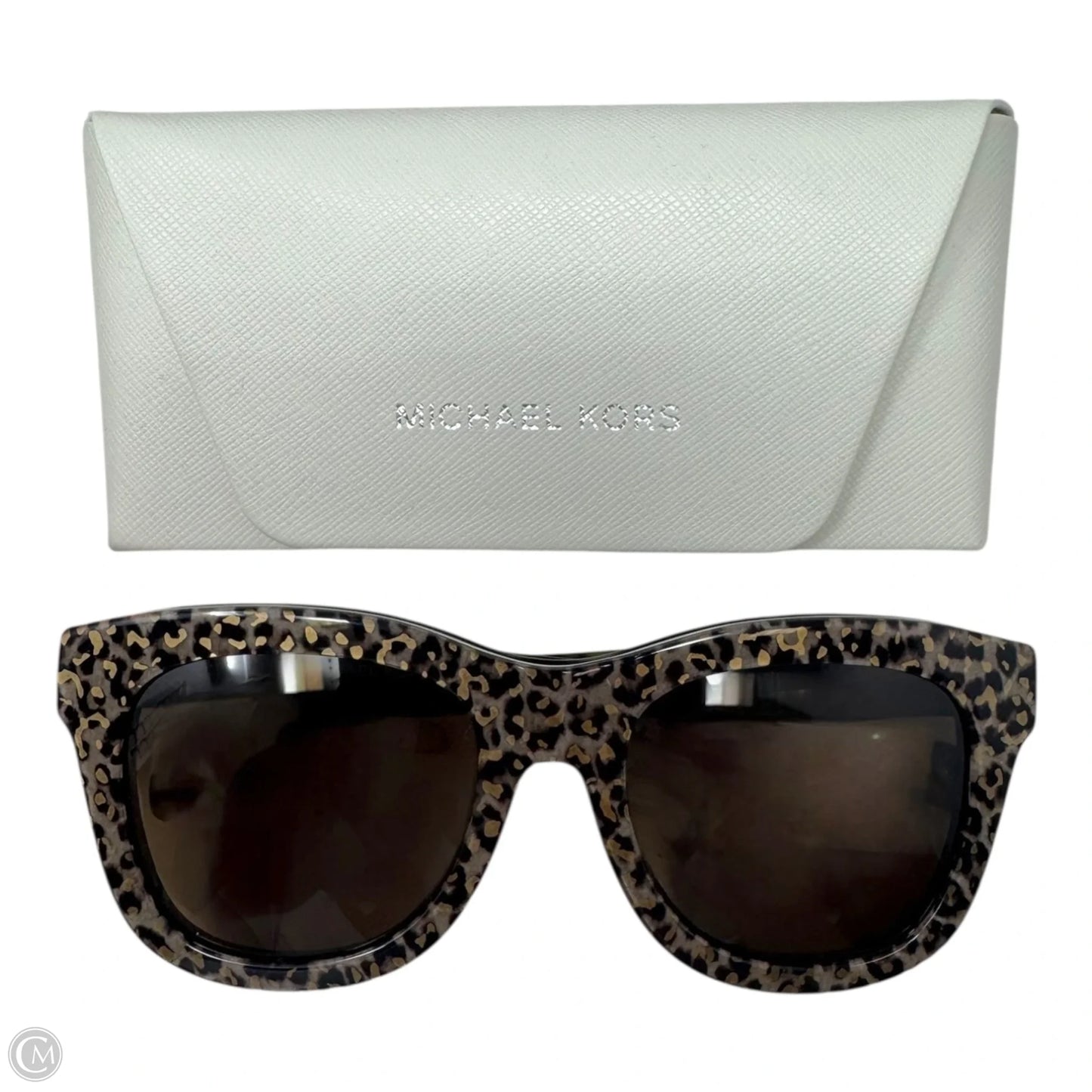Empire Square Frame Leopard MK 2193 Sunglasses By Michael By Michael Kors