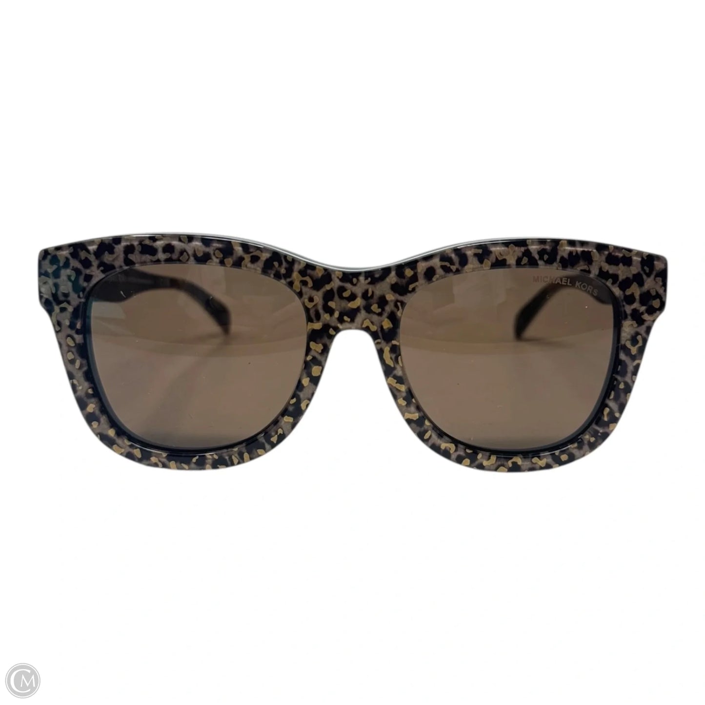 Empire Square Frame Leopard MK 2193 Sunglasses By Michael By Michael Kors