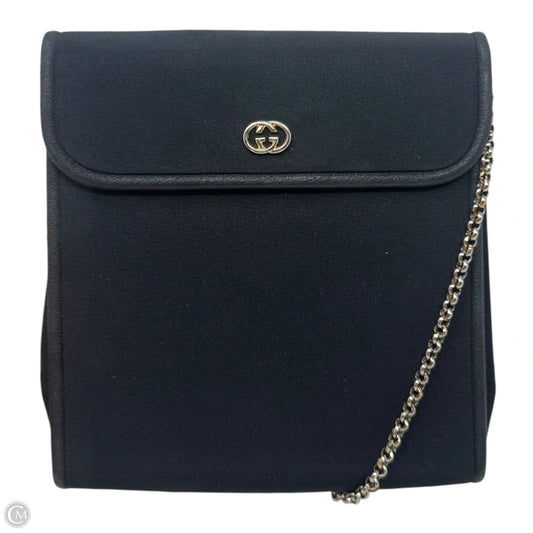 Vintage Canvas Chain Strap Crossbody Handbag Luxury Designer By Gucci, Size: Medium
