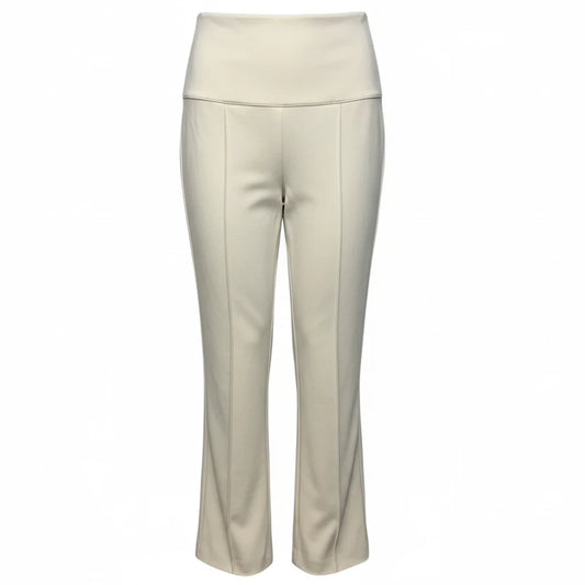 The Allyn Kick Flare Pant - Butter Ponte By MM LaFleur In Cream, Size: 6
