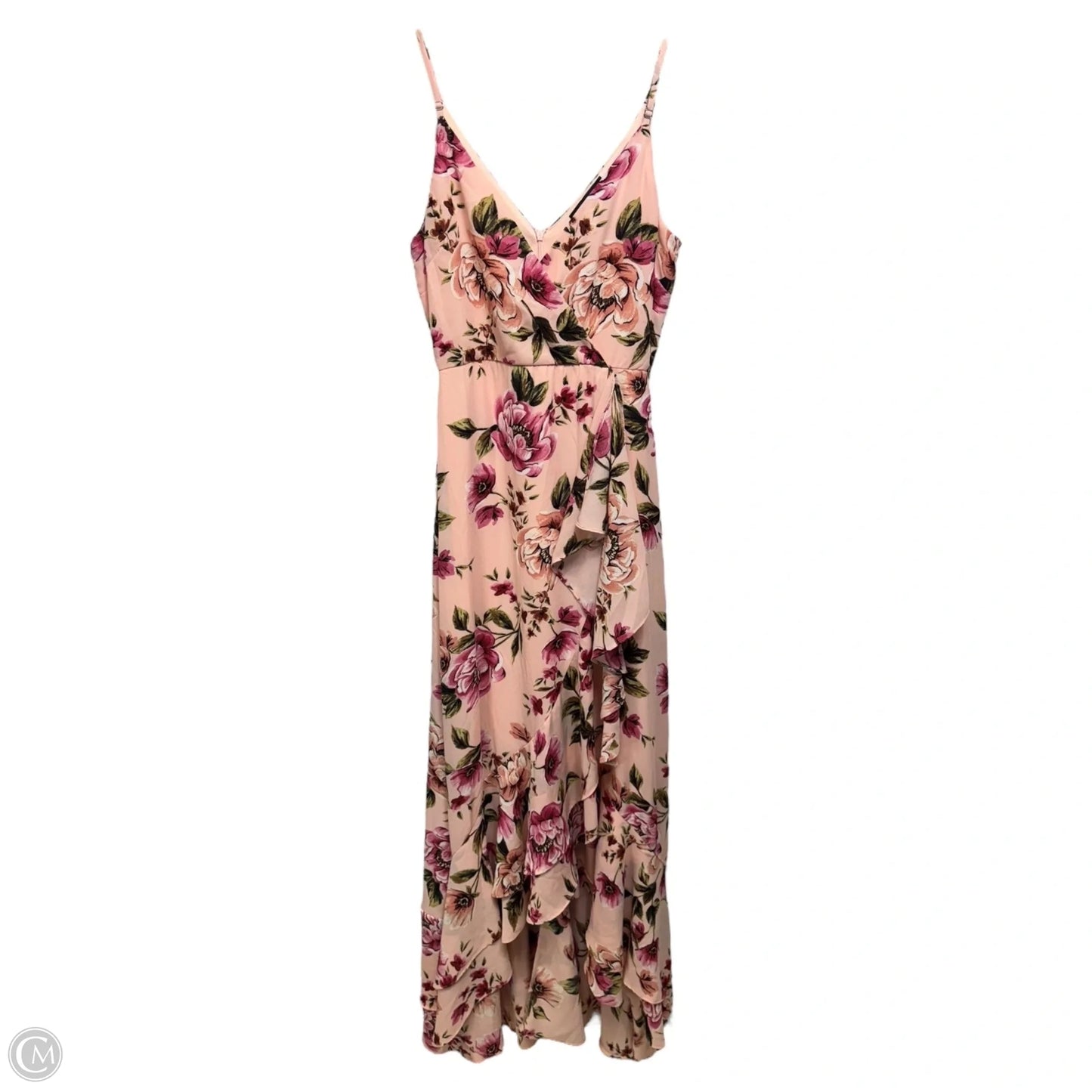 Bodacious Bella Blush Pink Floral Print Maxi Dress By Lulu In Floral Print, Size: XS