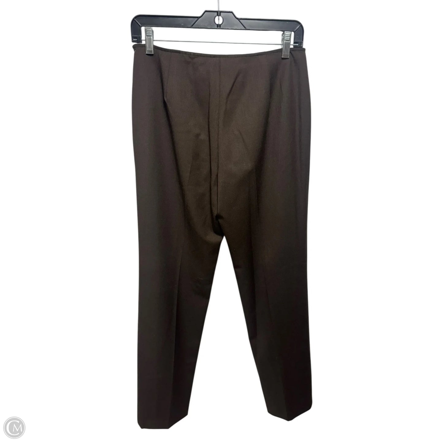 Stanton Stretch Wool Pants Designer By Lafayette 148 In Dark Brown, Size: 4