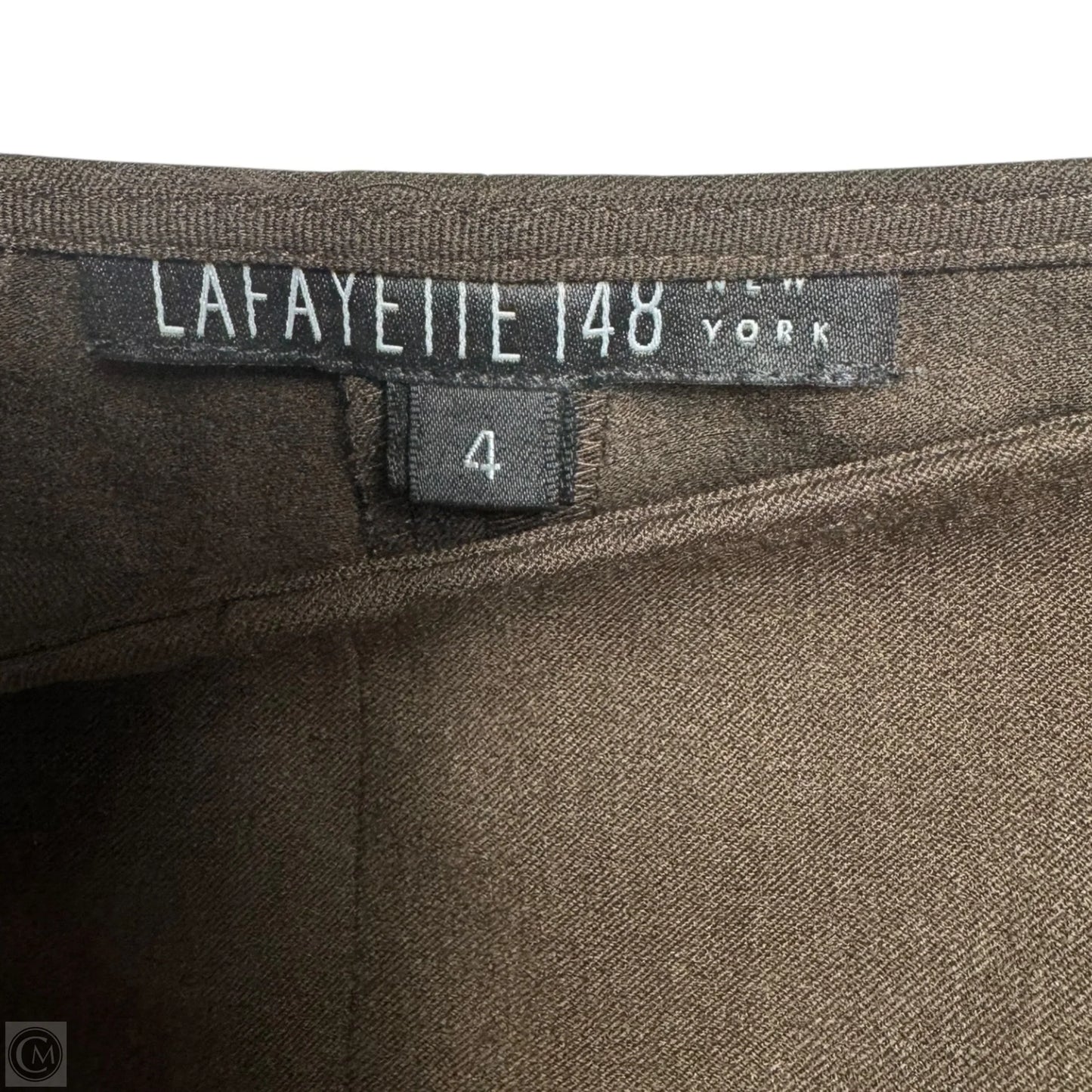 Stanton Stretch Wool Pants Designer By Lafayette 148 In Dark Brown, Size: 4