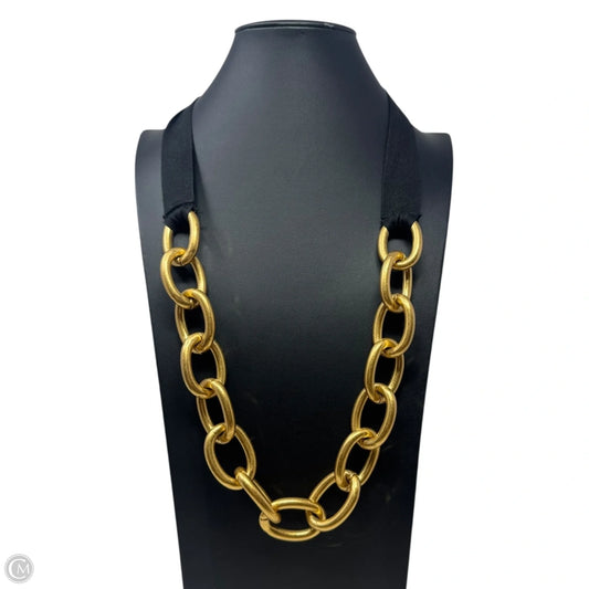 Chunky Chain Black Tie Necklace By Plan C