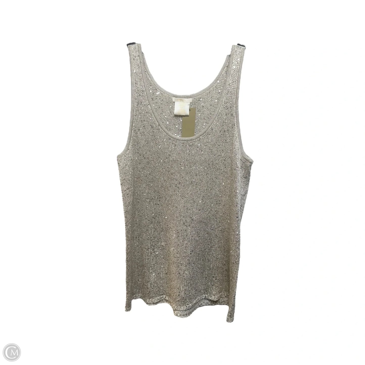Top Sleeveless By Matty M In Grey, Size: L