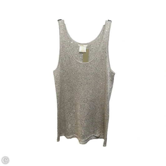 Top Sleeveless By Matty M In Grey, Size: L