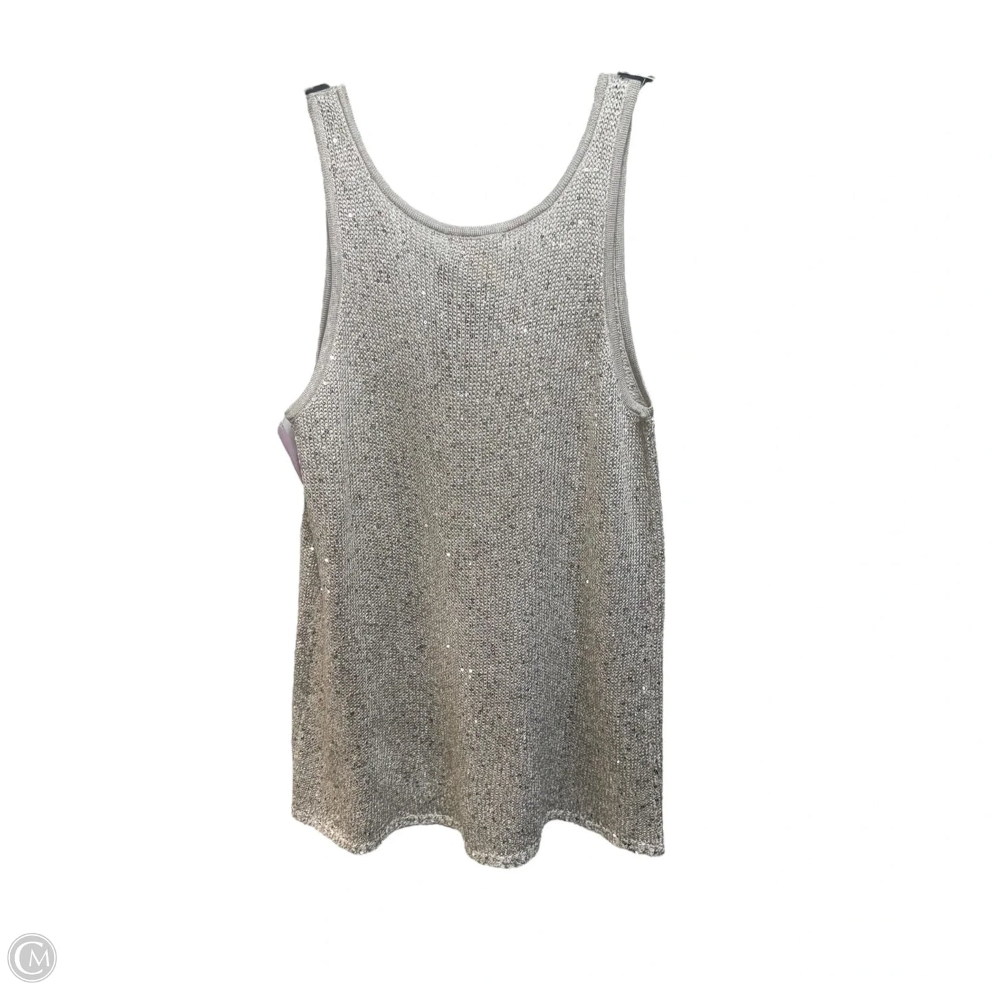 Top Sleeveless By Matty M In Grey, Size: L