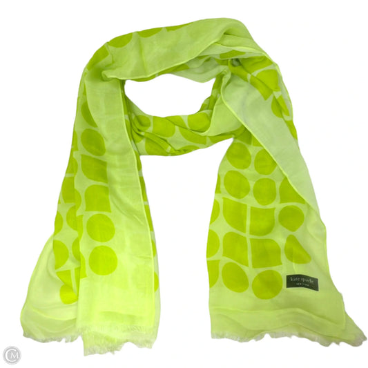 Noel Oblong Printed Scarf Designer By Kate Spade In Wasabi
