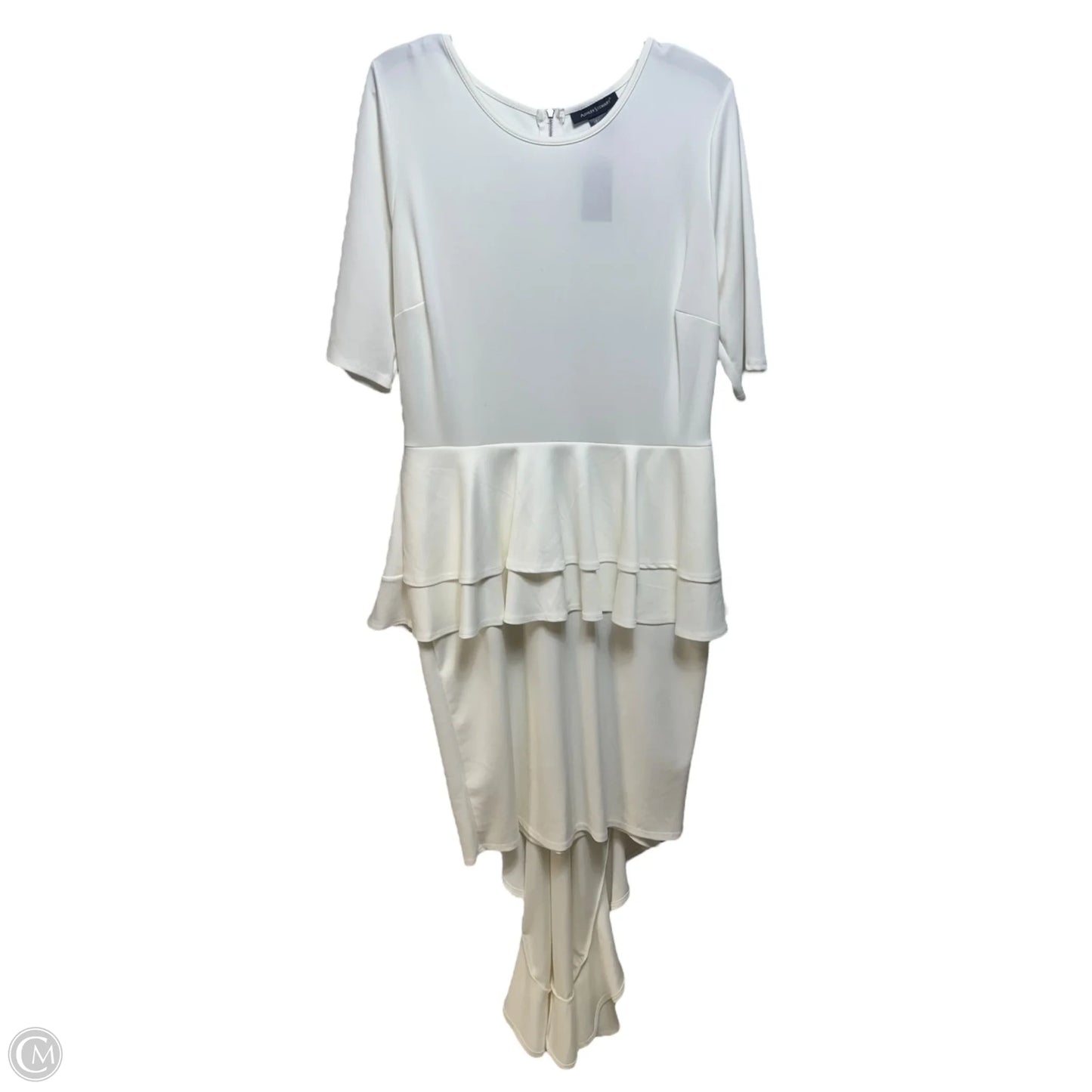Dress Party Long By Ashley Stewart In White, Size: 16
