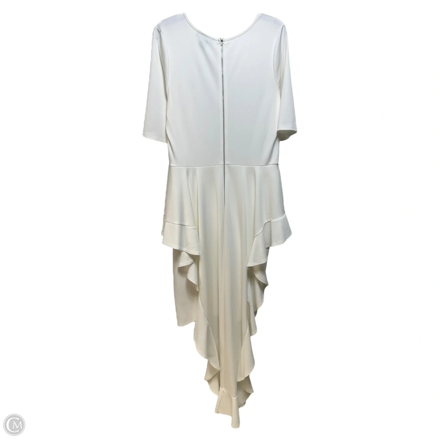 Dress Party Long By Ashley Stewart In White, Size: 16