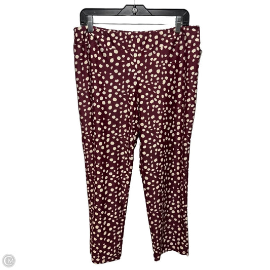 Pants Lounge By Jude Connally In Maroon, Size: L