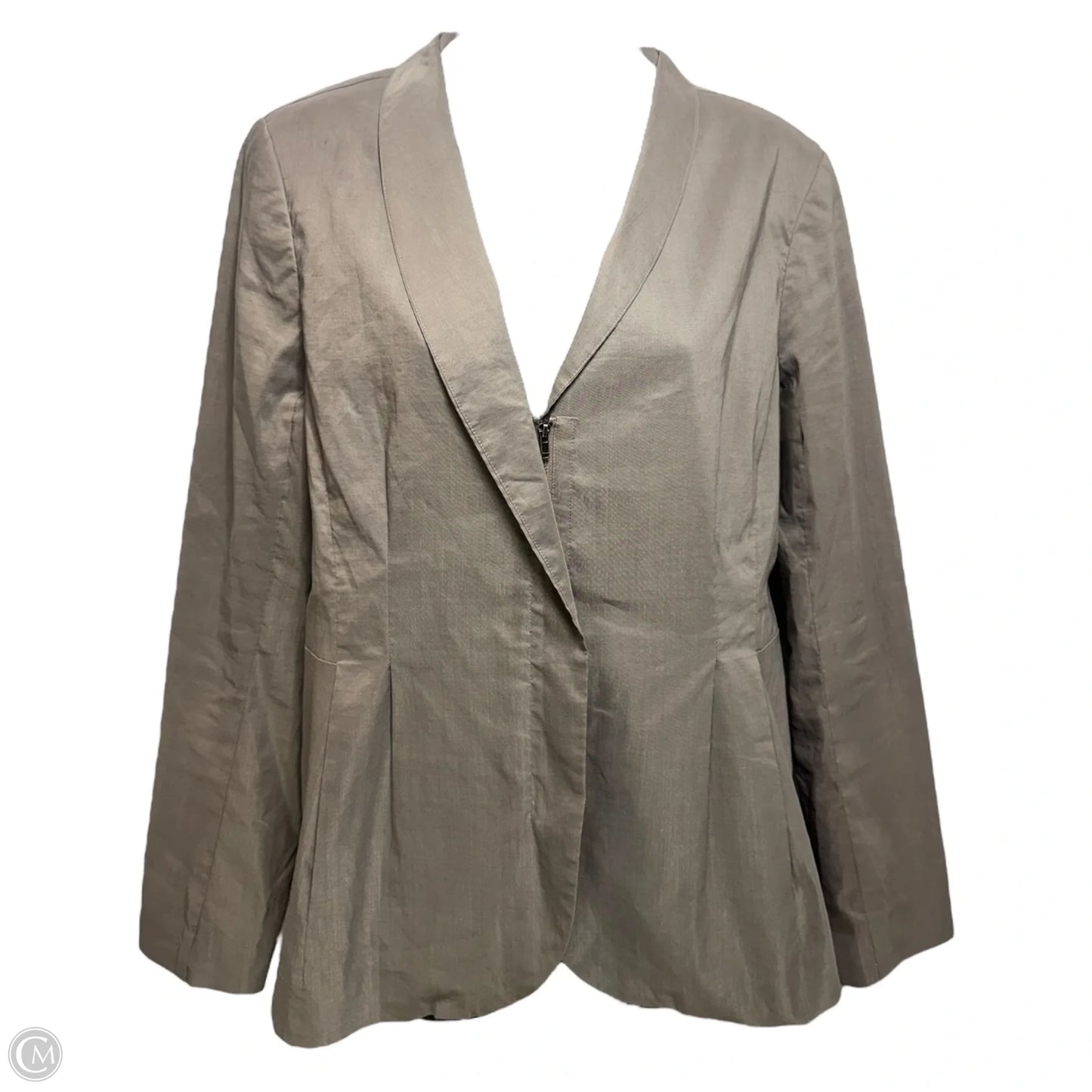 Blazer By Eileen Fisher In Taupe, Size: S