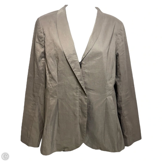 Blazer By Eileen Fisher In Taupe, Size: S