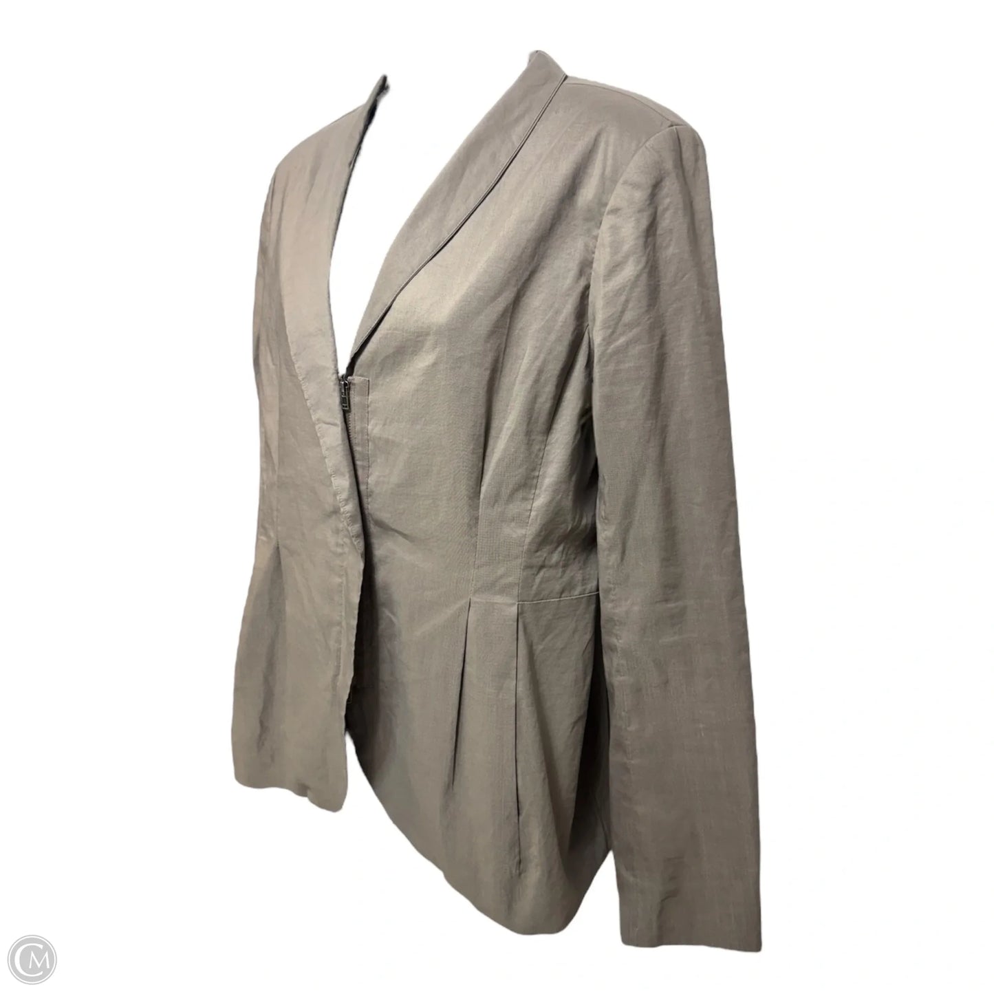 Blazer By Eileen Fisher In Taupe, Size: S