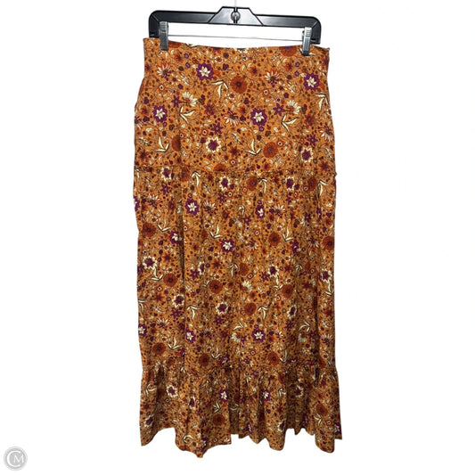 Skirt Maxi By Luna Moon In Floral Print, Size: M