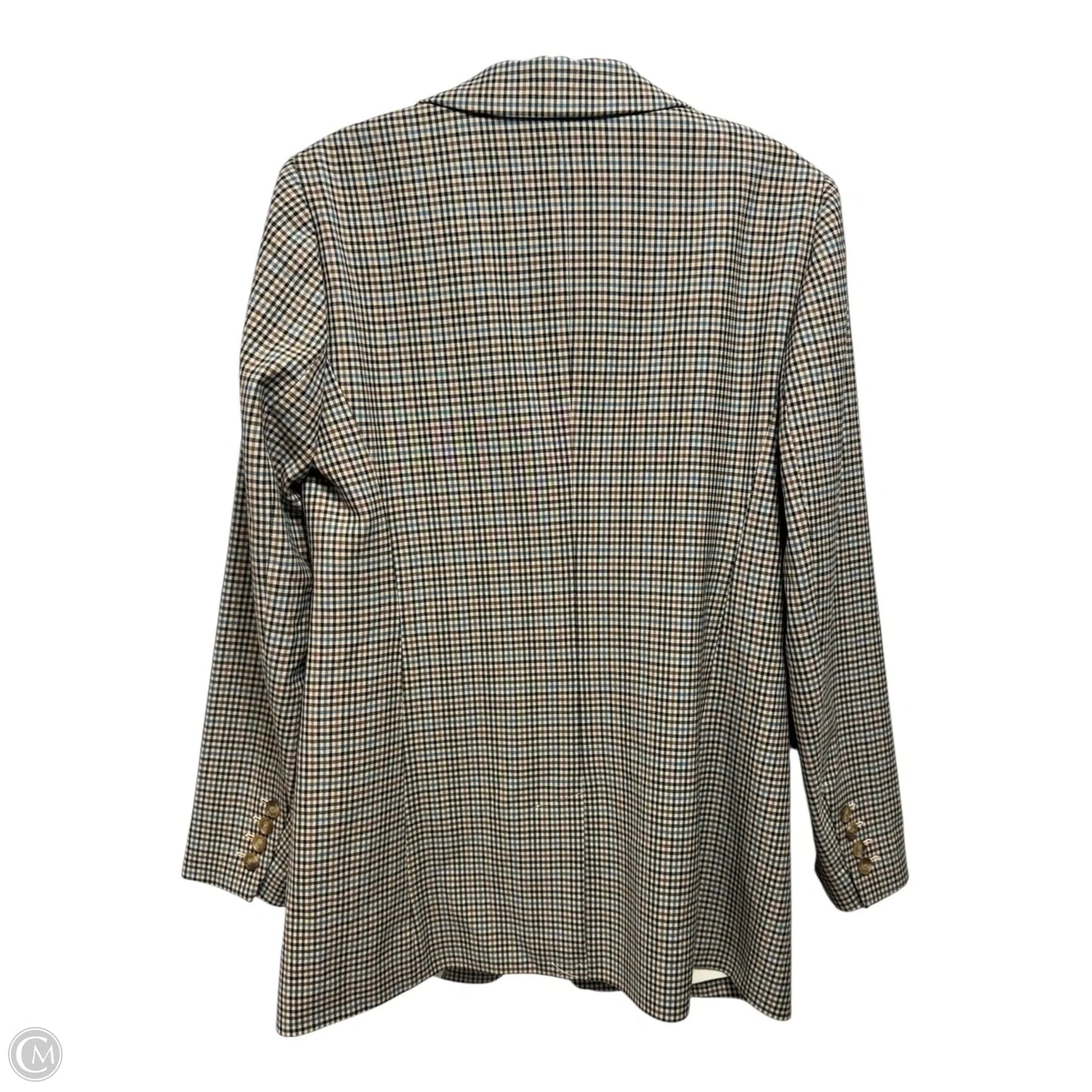 Blazer By Loft In Checkered Pattern, Size: 4